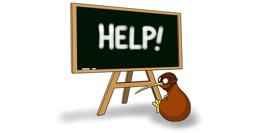 kiwi and blackboard image